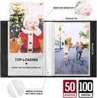 Photo Album 4x6 100 Pockets 2 Packs Small Mini Capacity Linen Photo Album Bulk