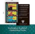 Plastic Blackjack Basic Strategy Card 3 Pack Casino Legal 4  Decks Hit Soft 17