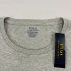 Polo Ralph Lauren Shirt Mens 2xl Gray Long Sleeve Slim Fit Crew Neck New