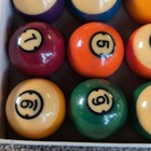 Vintage Brunswick Centennial Gold Crown Pocket Balls  Pool  Billiard