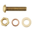 50 Sets Brass Phillips Pan Head Machine Screws Bolts Washer Hex Nuts M2 5-m8
