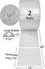 Bubble Cushioning Roll - 130 Ft X 12  Wide - Large 1 2  Bubbles