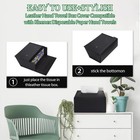 Wall Mounted Leather Tissue Box Cover Holder For Kleenex Paper Towels Dispenser