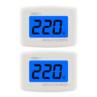 2x Led Digital Voltage Meter Dm55-1 Ac 110-220v Us Plug Voltage Tester Voltmeter