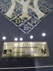 Limited Edition Yankees Baseball Championship Plaque Frame Mlb Numbered Rare Vtg