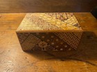 Vintage Hakone Yosegi Japanese Wooden Puzzle Box 7-step Good Condition 8 10