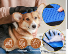1 Pair Pet Dog Cat Hair Remover Mitt Massage Brush Deshedding Grooming Gloves
