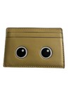 Coach Coachies Leather Card Case With Flat Eyes  Canary Yellow  Euc
