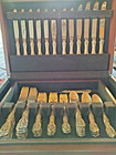 Reed   Barton Francis 1 Sterling Silver Flatware Set  49 Pieces With Box