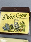 Vintage Coty Sweet Earth Sage Herb Fragrances Solid Cream Perfume Compact Rare