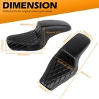 Driver Rider Passenger Two-up Seat For Harley Sportster Xl Iron 883 1200 Custom