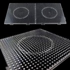 4pcs 5mm Fuse Beads Boards  Large Clear Pegboards Kits  With 4 Pcs  White