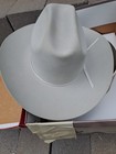 Resistol 5x Beaver Western Ridgetop Crystal Size 7 5  Crown 3 5  Brim Box Read