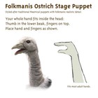 Folkmanis Ostrich Stage Puppet