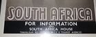 Vintage Draft Poster Framed Mystic South Africa 