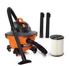 Ridgid 6 Gallon 3 5 Wet dry Shop Vacuum With Filter  Locking Hose  hd06001 