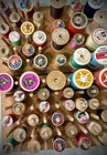 58 Vintage   Antique Wooden Thread Spools   2 Wooden Spool Boards