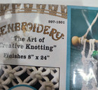 Zenbroidery Macrame  Kit Finishes 8 x24 New  997-1801