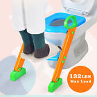 Kids Potty Training Seat With Step Stool Ladder Child Toddler Toilet Foldable Us