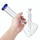 10  Heavy Duty Glass Beaker Bong Water Smoking Tobacco Pipe 14mm Bowl 10 Screens