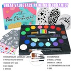 Bowitzki 2 Pack Face Paint Kit 36 Colours Face Painting Kit For Kids Party Event