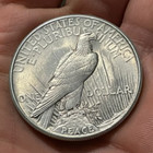 1921 High Relief Silver Peace Dollar-key Date-1st Year-fine Details-last 14 Coin