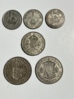British Empire Silver Coins 1933 New Zealand Half Crown King George V Shillings