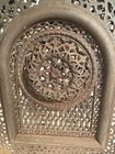 Antique Cast Iron Arch Top Fireplace Grate Insert Ornate 3d Furnace Insert Cover