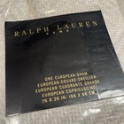 Ralph Lauren 2pc White Linen Pillow Shams Basketweave Euro  28  X 28  New   Nos