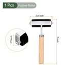 1pcs Rubber Roller Brayer printmaking Ink Print Spreading Brush Tool black 3 5  