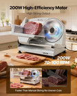 Meat Slicer  7 5  Electric Deli Slicer With Sus420 Blade