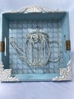 Handmade Metal Wire Teapot In Serving Tray Shabby Chic Rustic 13 5   wx15   hx2   d