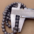 Natural Meteorite 108 Buddhist Bead Bracelet 0 8 Beads Necklace Matte Finish