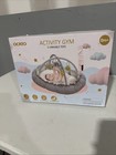 New Sealed 5-in-1 Thick   Plush Baby Play Gym  Mats For Floo With 5 Toys  Grey