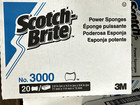 One Box 3m s No  3000 Scotch Brite Power Sponge 20 box 2 8 x4 5 x0 6  Shelf P32
