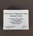 Welcome To Ogunquit Maine Sign Wood Cat s Meow Shelf Sitter Figurine