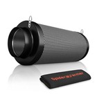 Spider Farmer 4 6  Refillable Air Carbon Filter Virgin Charcoal For Inline Fan