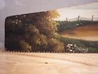 Vintage Hand Painted Hand Saw Farm House Chickens Animals Laundry 30 1 4  Long