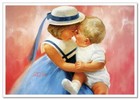Lovely Children-flowers Of Life Pretty Girl   Baby Kids New Art Modern Postcard