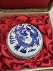 Chinese Ceramic Writer Ink Seal Red Color In Box