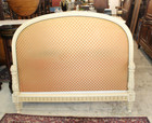 French Antique Louis Xvi Queen Bed W  Carved Frame   Free New Upholstery
