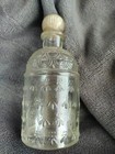 Rare Vintage Guerlain 5  Bee Embossed Glass Empty Perfume Bottle   France 1960s