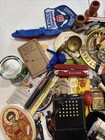 Junk Drawer Mixed Lot Smalls Vintage Metal Wood Resin Plastic Figures Toys Tools