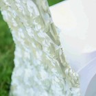Ivory Satin Rosette Spandex Stretchable Banquet Chair Cover Wedding