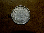 Canada 1899 Large 9 s 10 Cents  925 Silver Queen Victoria Nice Original Coin Df3