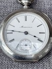 1902 Private Label Pocket Watch Dueber Coin Silver Case Usa 18s 15j 151g Runs