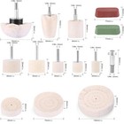 Cotton Metal Aluminum Polishing Wheel Kit For Drill Die Grinder Car Buffing Pads
