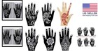 Create Stunning Henna Body Art With 6 Reusable Tattoo Stencils - Fun For Parties
