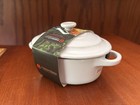 Masterclass Bake Shop Heart Mini Oval Covered Casserole White