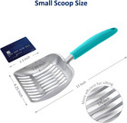 Cat Litter Scoop  Aluminum Alloy Sifter  Kitty Metal Scooper  Deep Shovel  Long